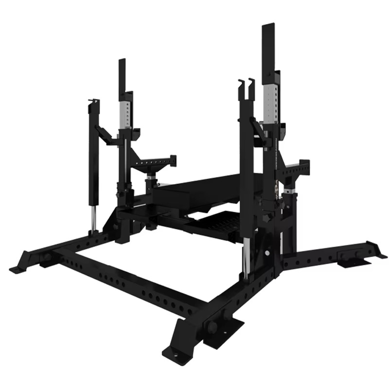 Heavy Equipment Gym - ジムホーム機器ウェイトリフティングヘビーデューティー調整可能ジムベンチIPFコンボラック-競技用