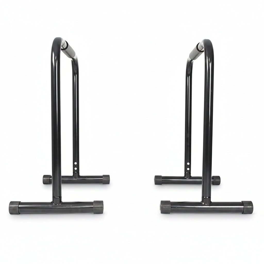 Heavy Equipment Gym - スチール製平行棒、65x38x78cmディップステーション、ヘビーデューティー9kgキャリステニクス器具、ホームジム用ダブルロッドトレーニング