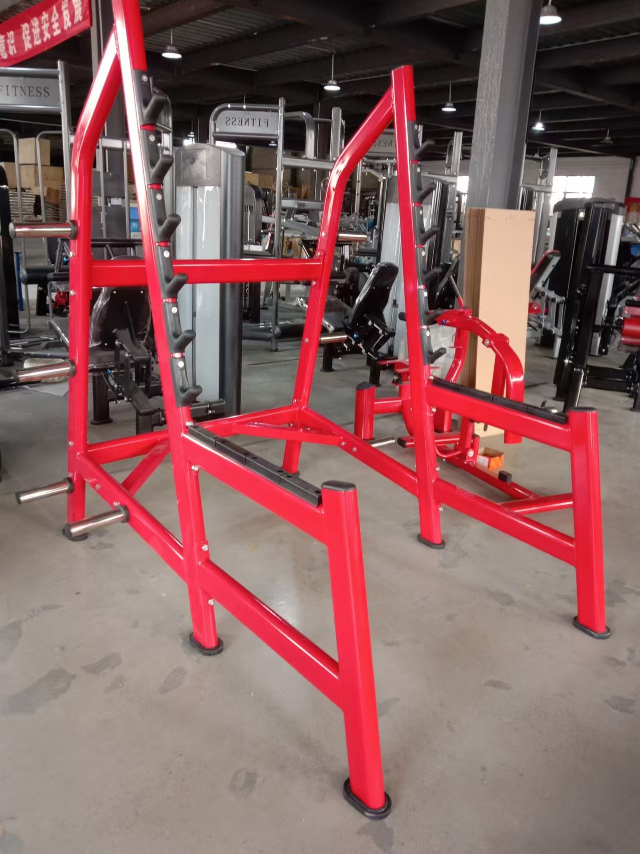 スクワットラックパワーケージ、安全アーム付きプレートロード式 - Heavy Equipment Gym のレビューと価格