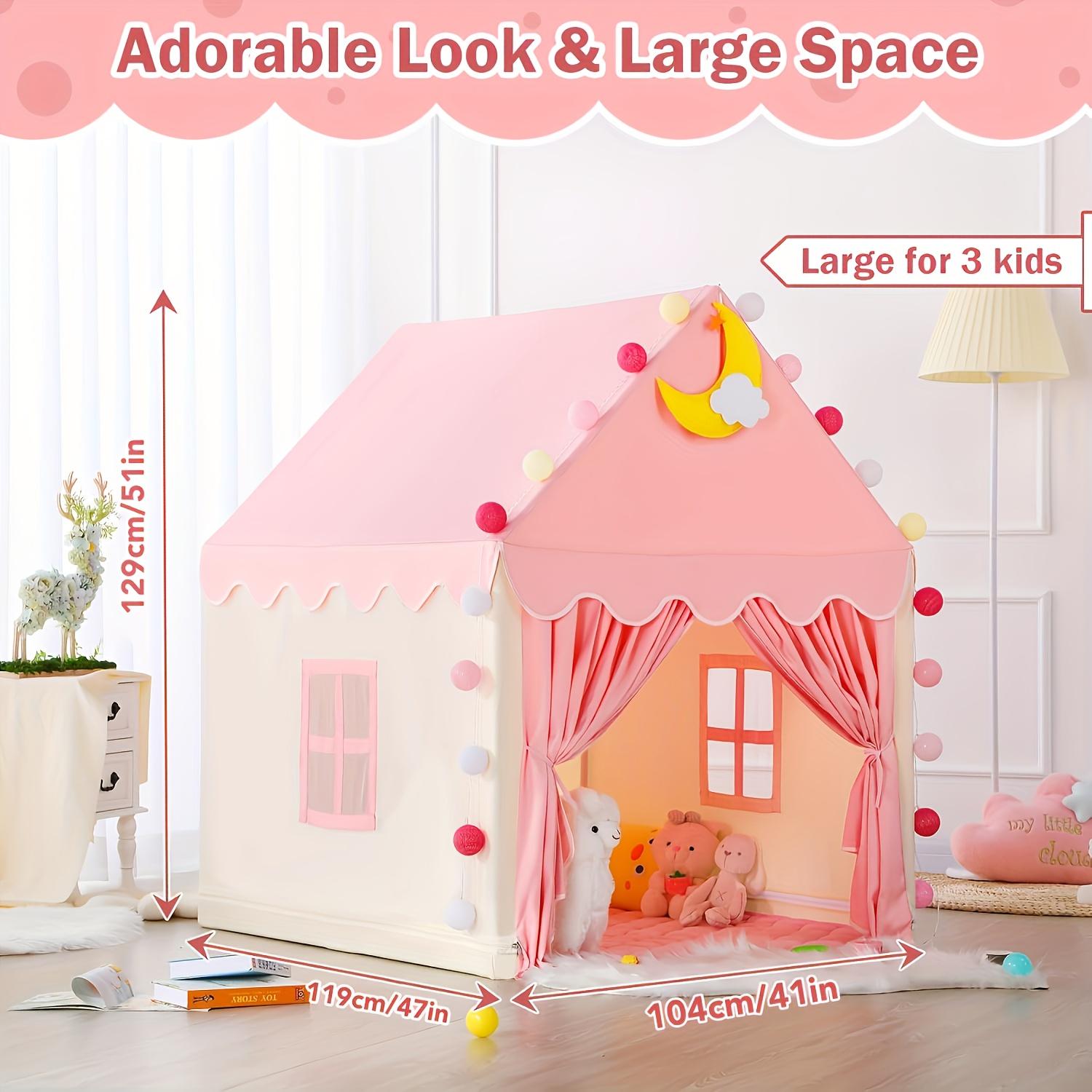 大型ピンク色の女の子＆男の子用キャッスルプレイテント、頑丈な - Heavy Equipment Birthday Theme のレビューと価格