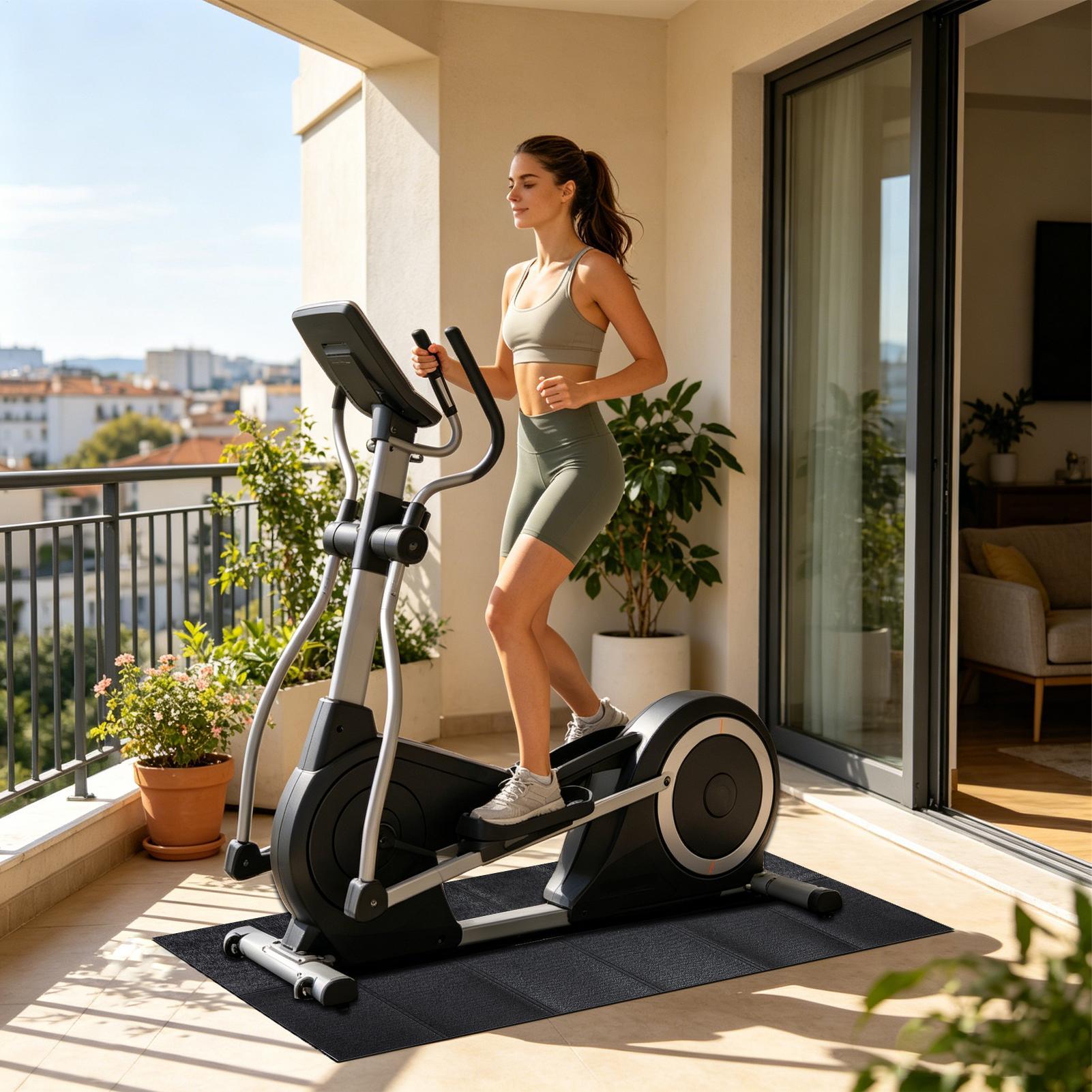 トレッドミルパッド高耐久防水折りたたみ式堅木床用トレッドミル - Heavy Equipment Gym のレビューと価格
