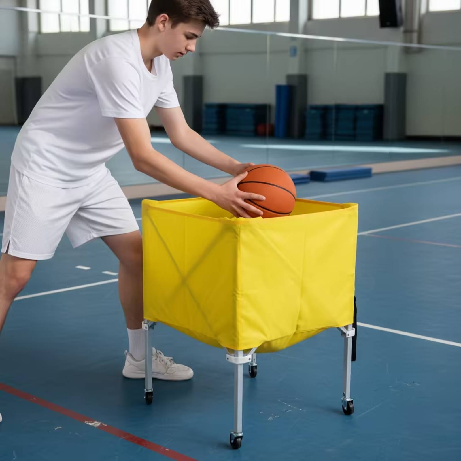 折りたたみ式ボールカート 軽量折りたたみ式ボールカート スポ - Heavy Equipment Gym のレビューと価格